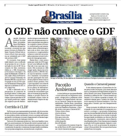 Publicado originalmente na coluna Brasília, por Chico Sant'Anna, no semanário Brasília Capital.