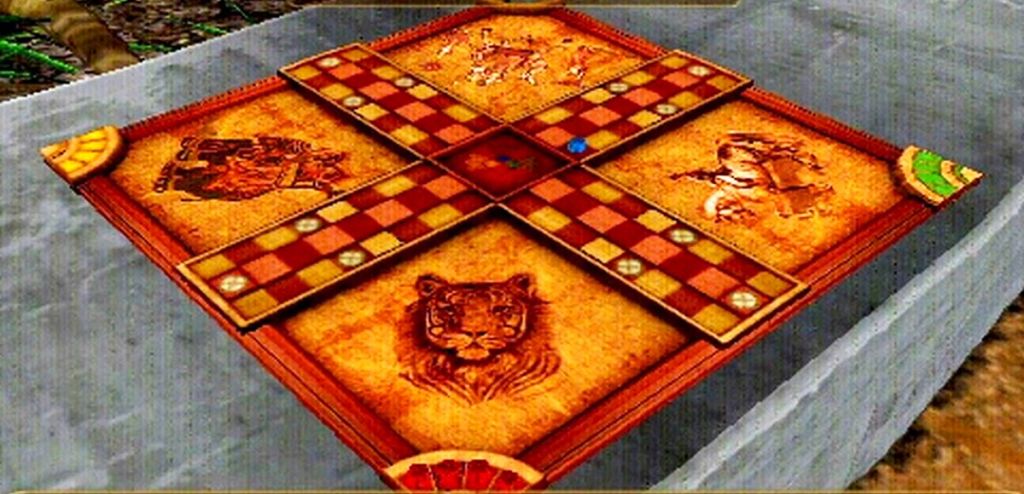 Quadro Leão e Tigre Tabuleiro de Xadrez